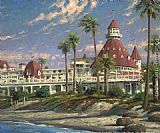 Thomas Kinkade Hotel Del Coronado painting